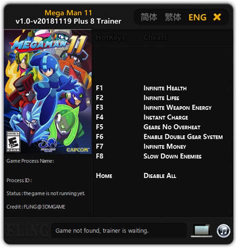Mega Man 11: Trainer +8 v2018.11.19 {FLiNG} .